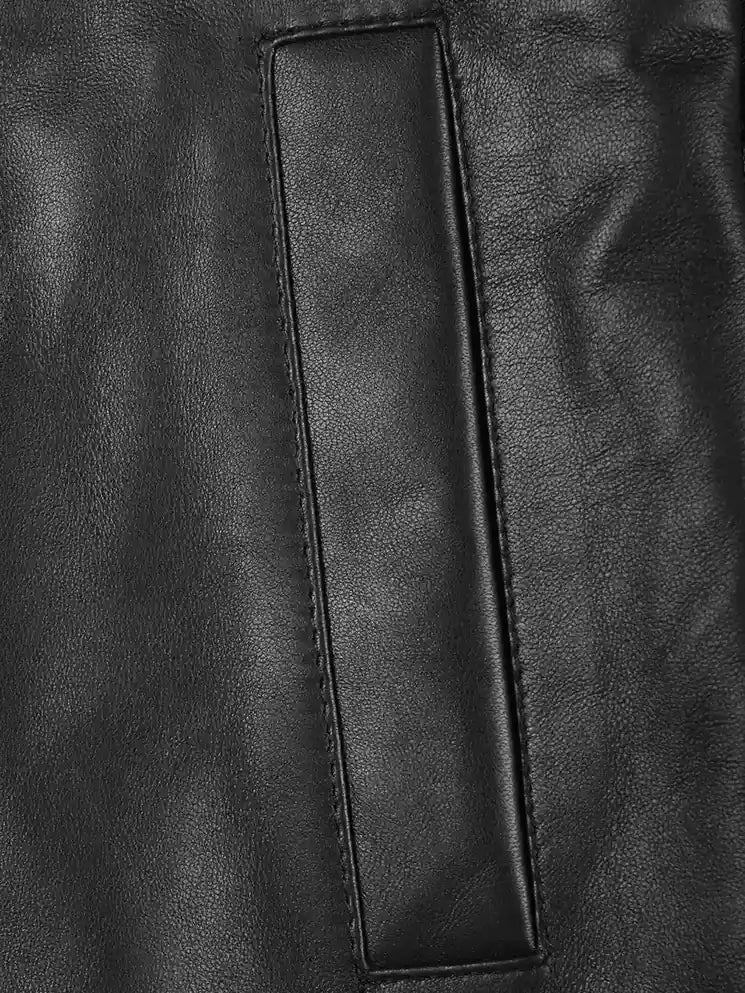 Winchester Womens Black Leather 3 4 Length Car Coat
