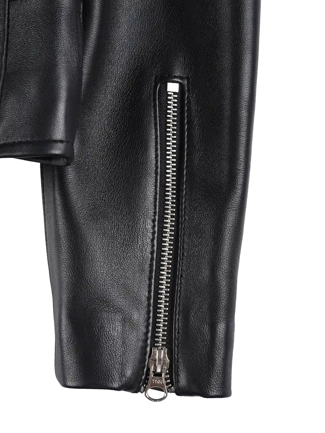 Kirsten Women's Black Asymmetrical Leather Biker Style Jacket