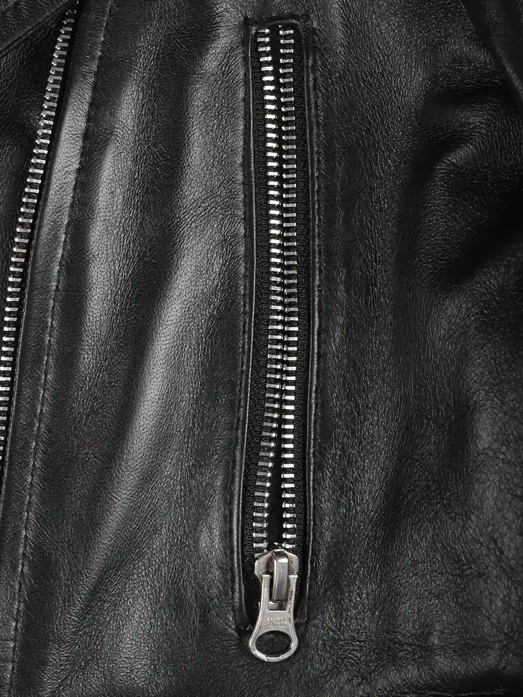 Colleen Women’s Cropped Black Biker Style Leather Jacket