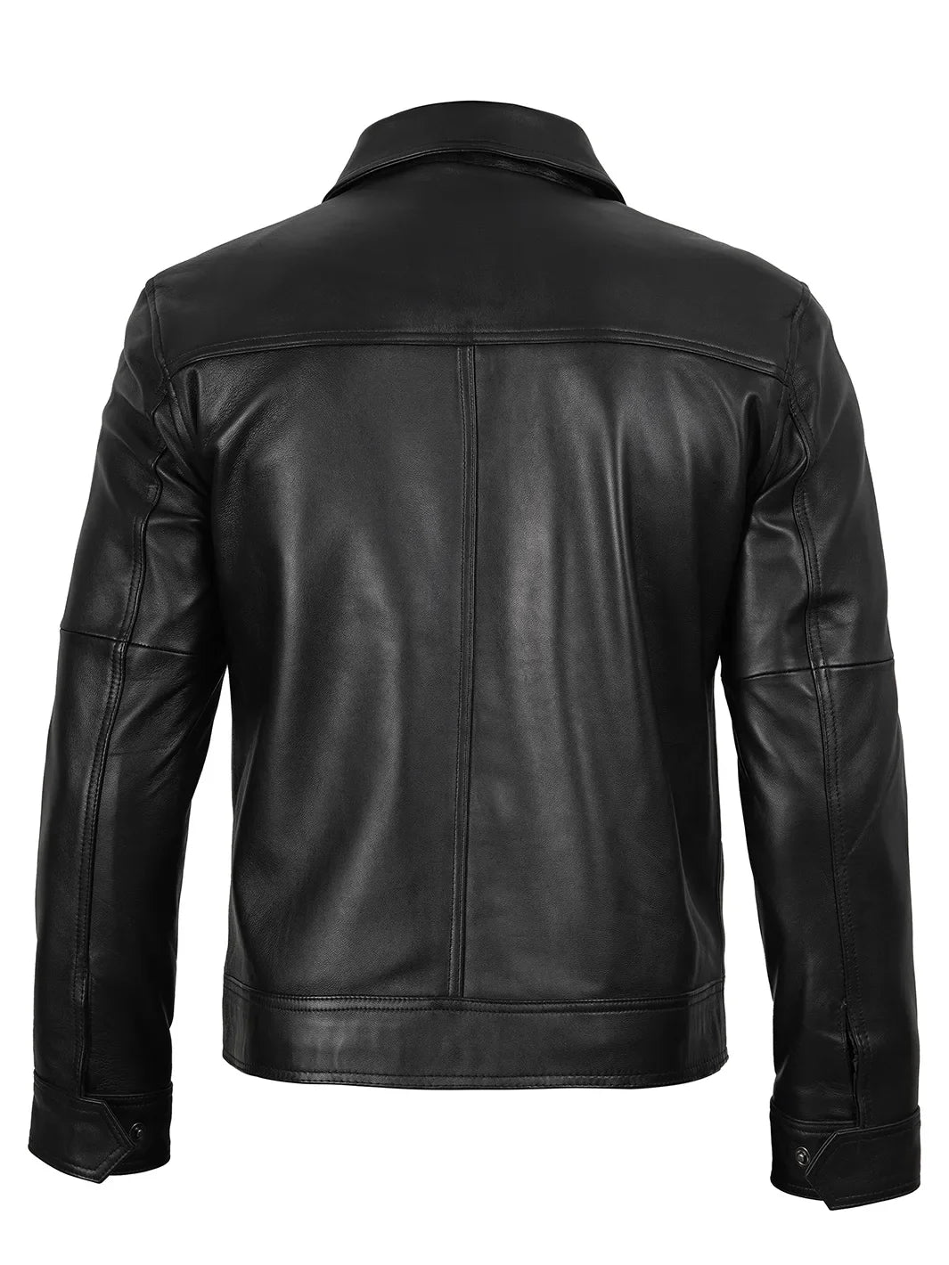 Thomas Men's Harrington Vintage Black Leather Jacket