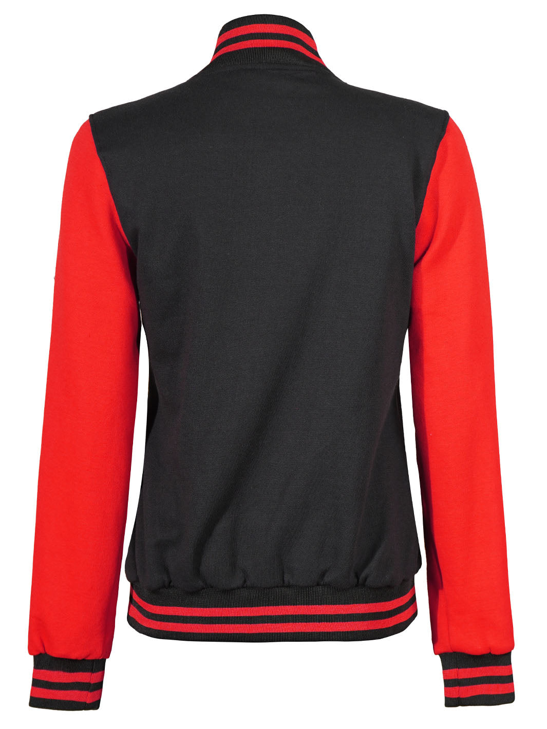 Womens Red and Black Varsity Jacket